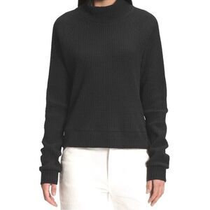 The North Face Women's Black Mock Neck Cotton Chabot Top.